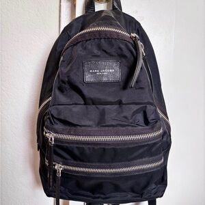 Auth Marc Jacobs Black Nylon Backpack
